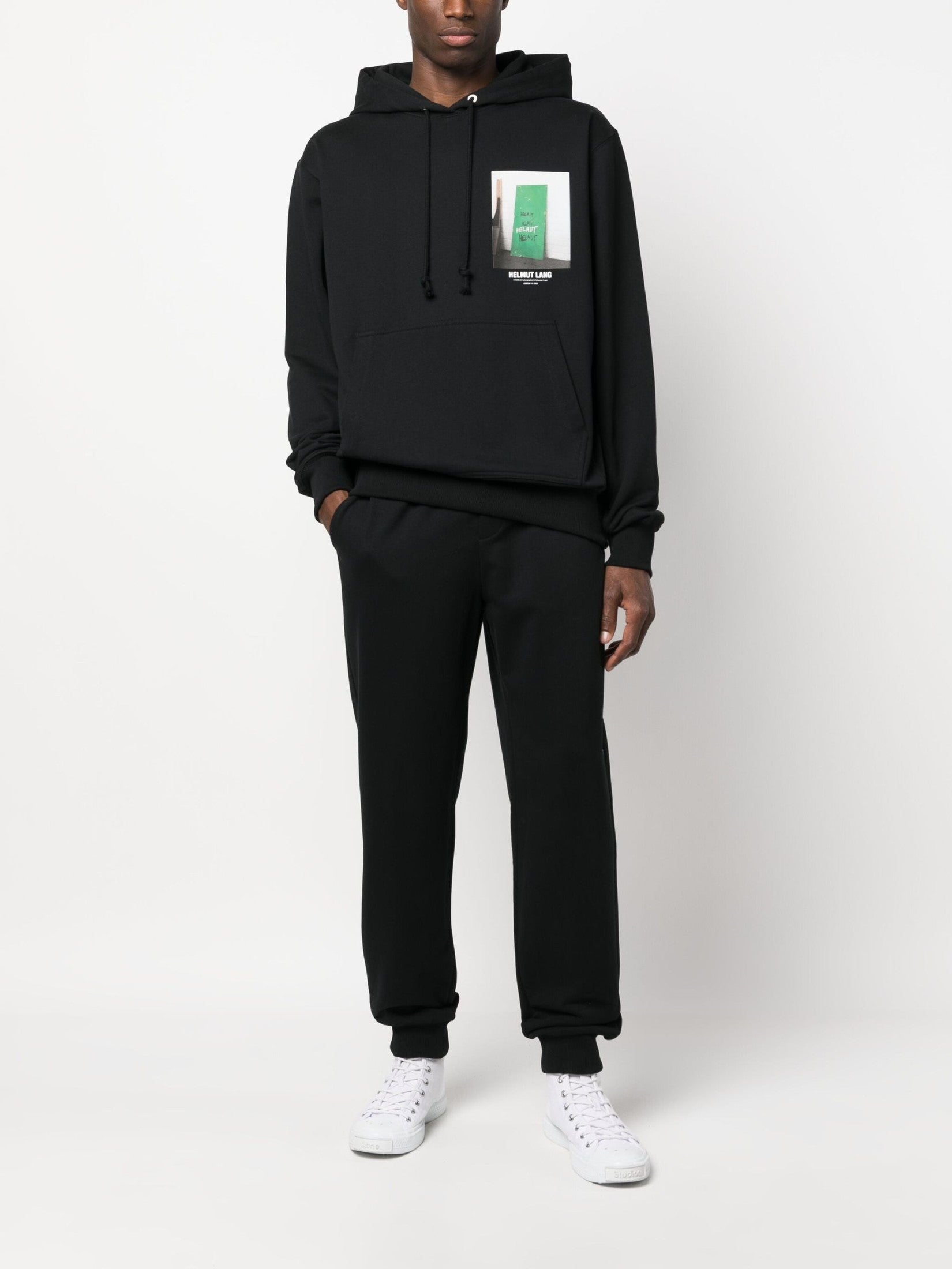 Helmut lang logo-print cotton track pants