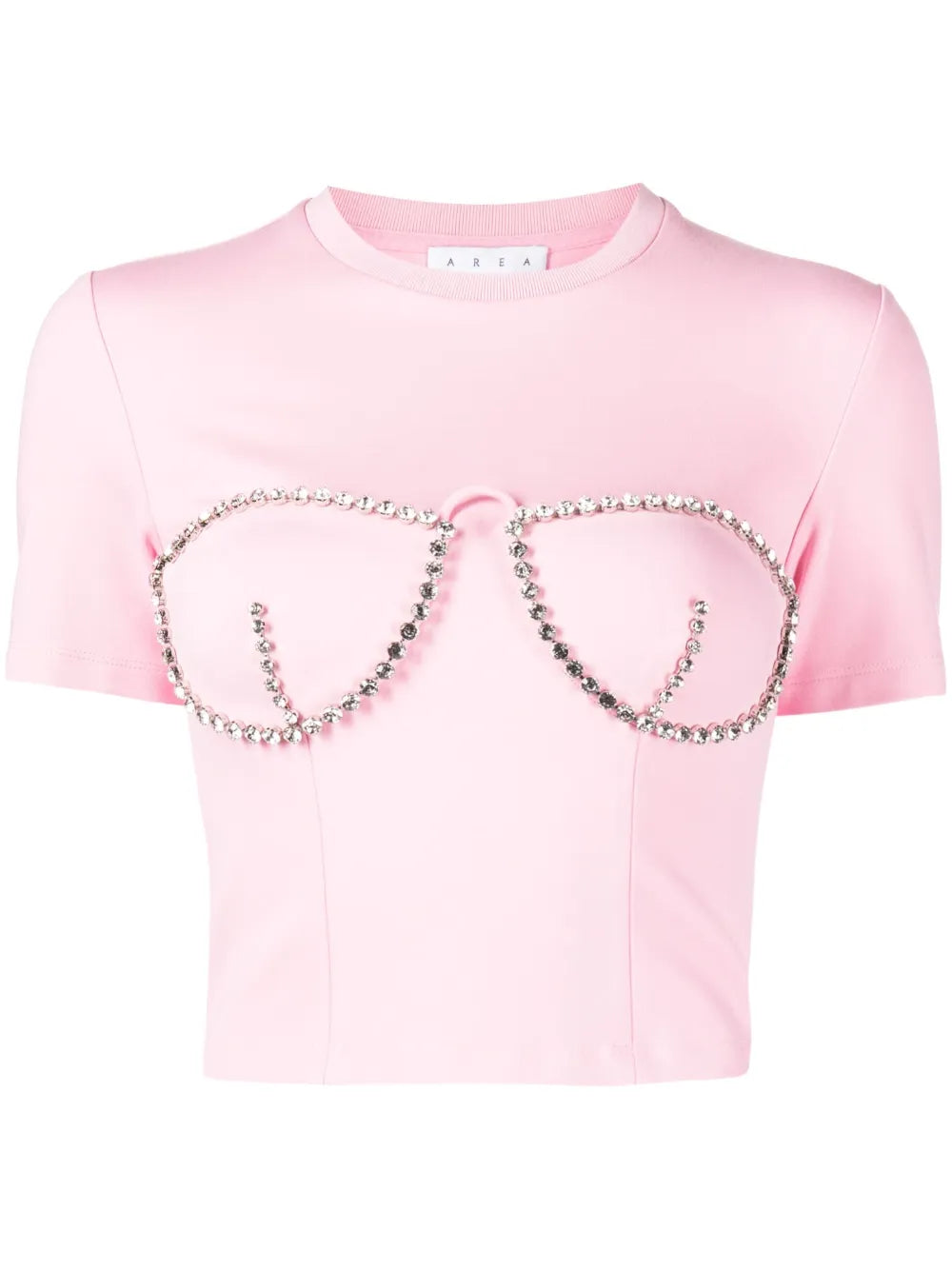 CRYSTAL BUSTIER CUP T-SHIRT