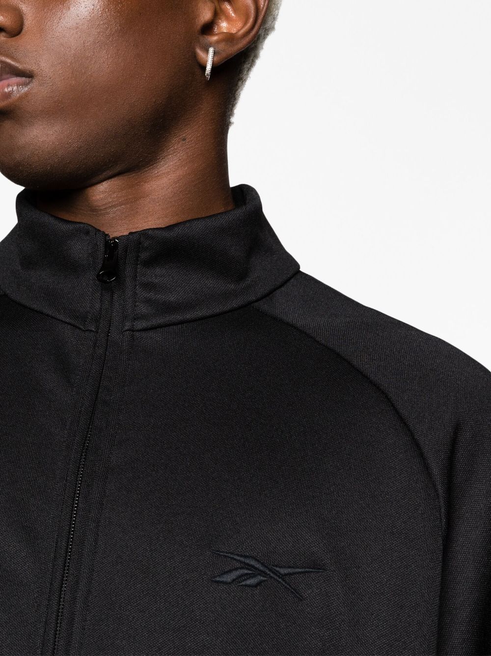 Piped-trim track jacket