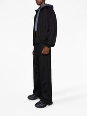 Piped-trim track jacket