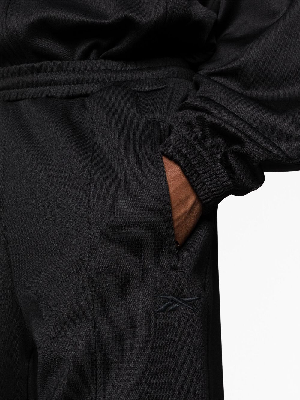 Piped-trim track pants