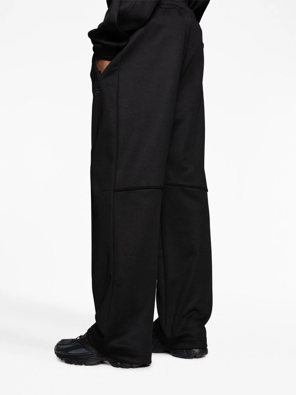 Piped-trim track pants