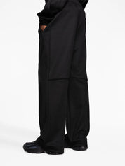 Piped-trim track pants