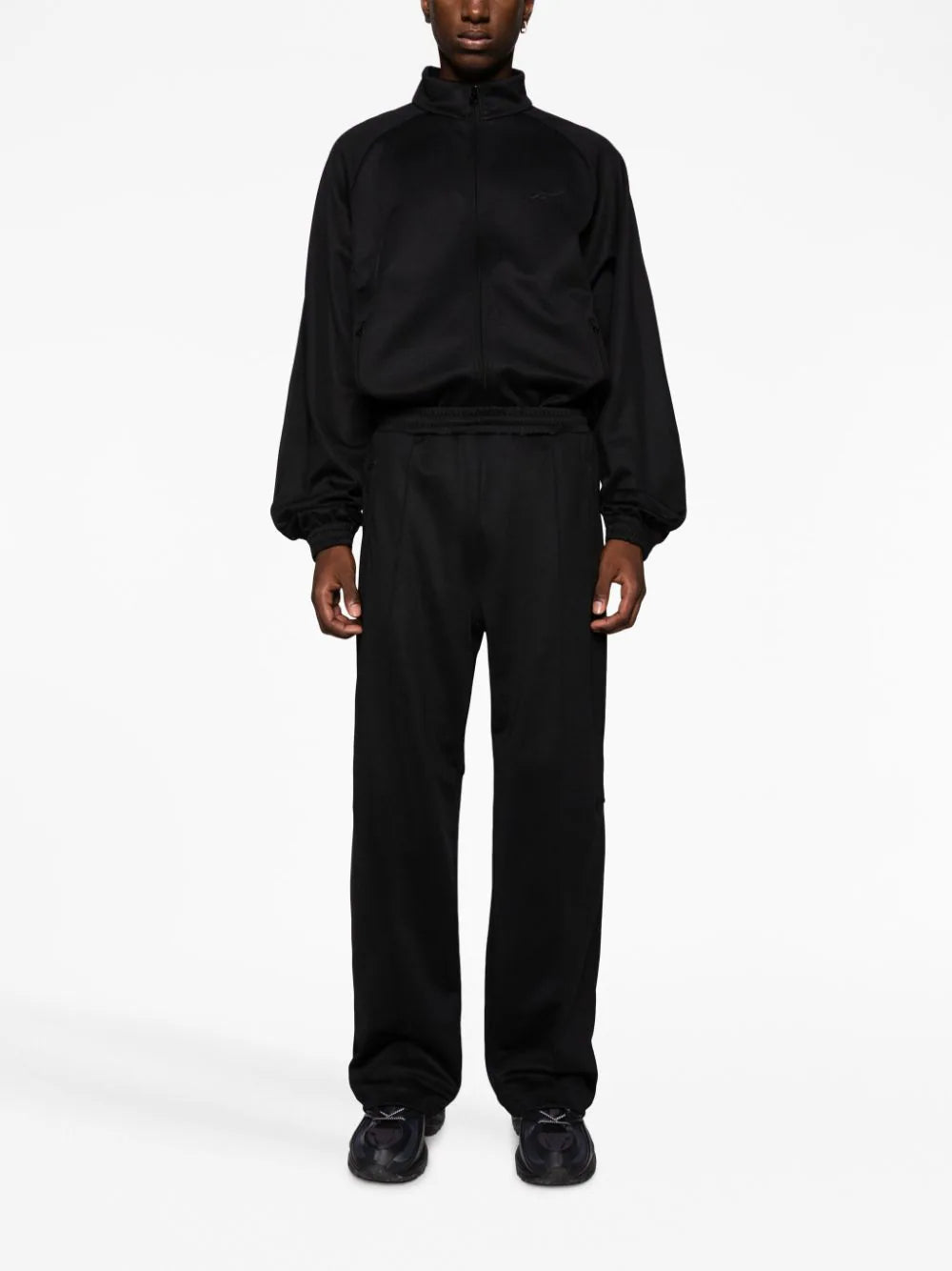 Piped-trim track pants