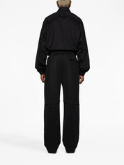Piped-trim track pants