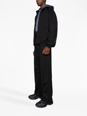 Piped-trim track pants