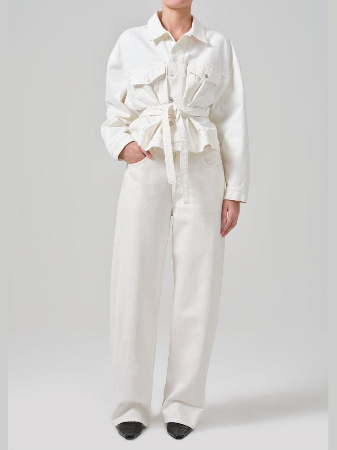 Ayla baggy cuffed crop