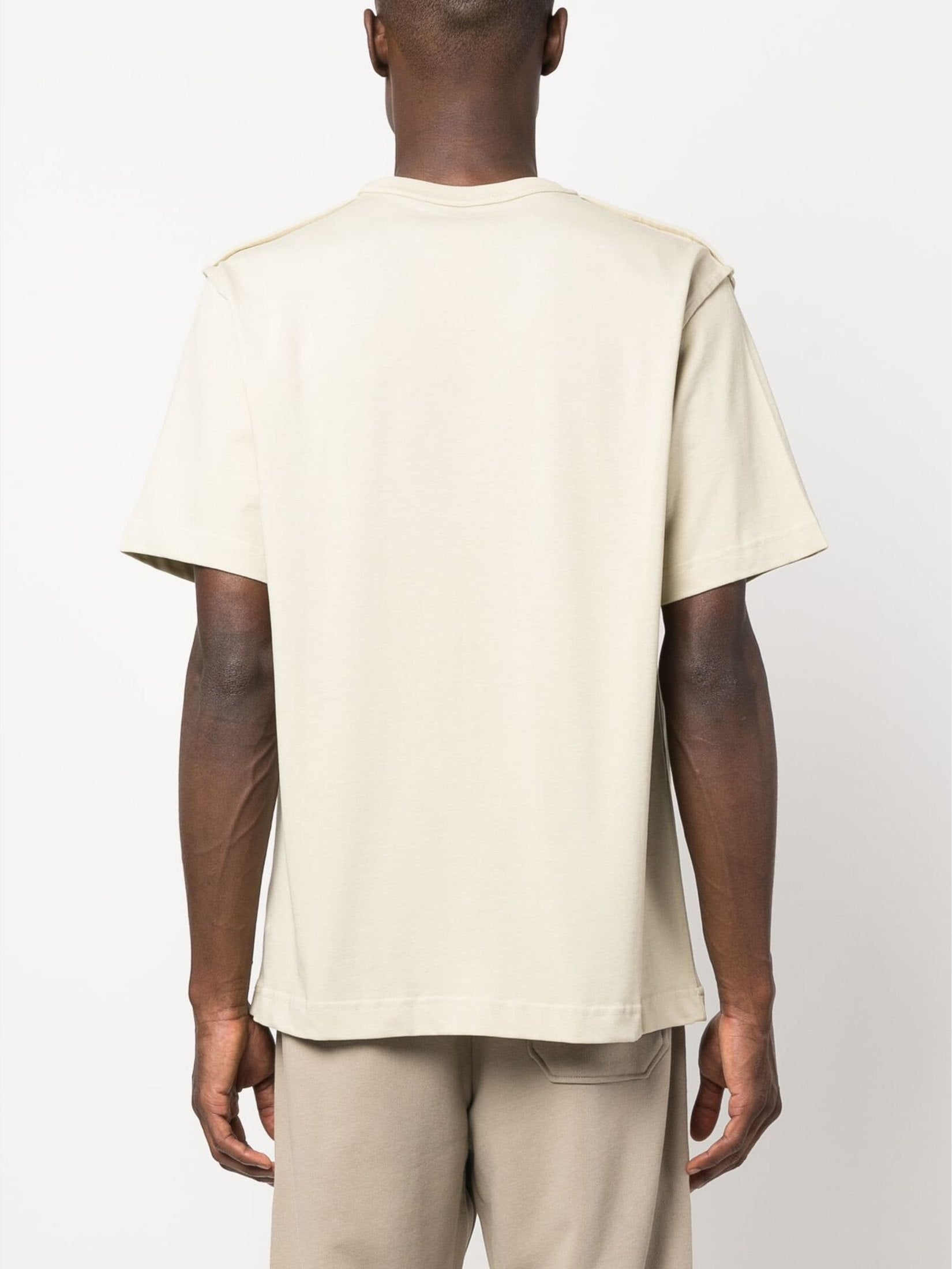 Helmut lang logo-embroidered cotton t-shirt