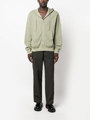 Helmut Lang zip-up drawstring hoodie