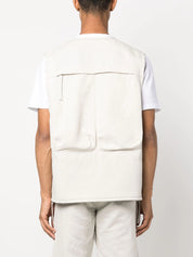 Helmut Lang cotton-linen cargo gilet