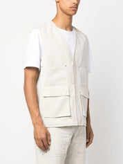 Helmut Lang cotton-linen cargo gilet