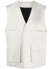 Helmut Lang cotton-linen cargo gilet
