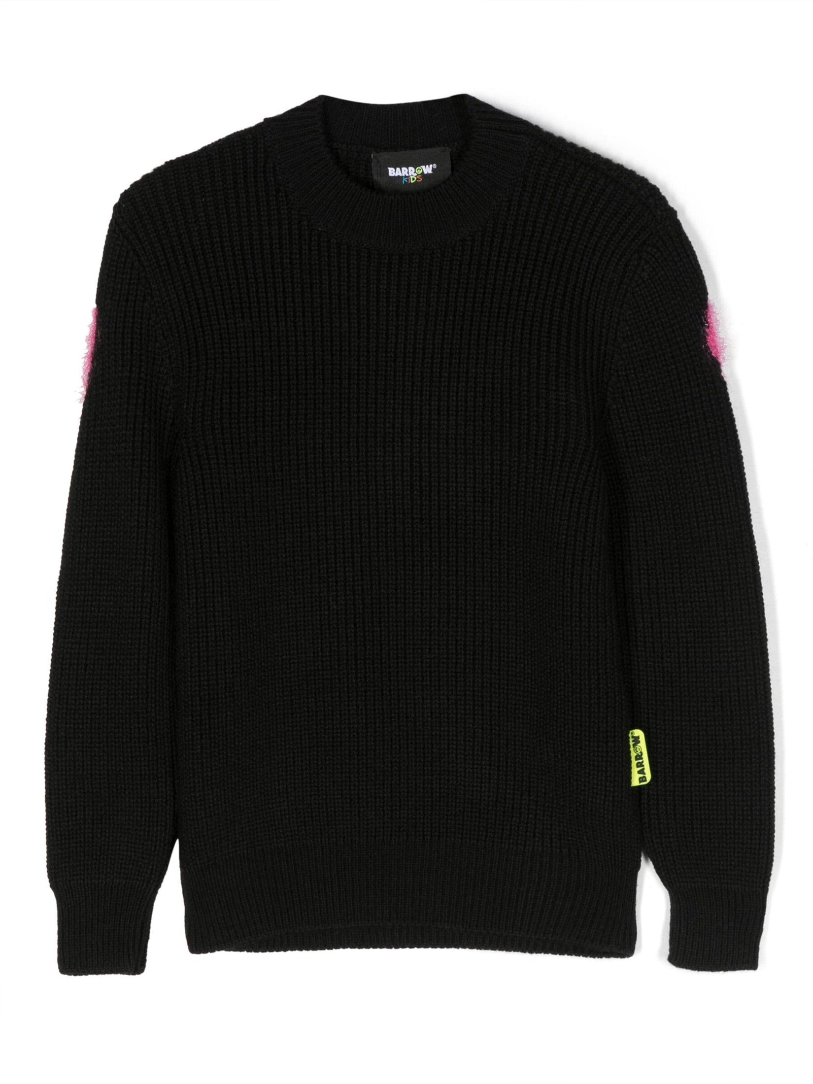 Barrow kids crew-neck intarsia-knit sweatshirt