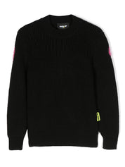 Barrow kids crew-neck intarsia-knit sweatshirt