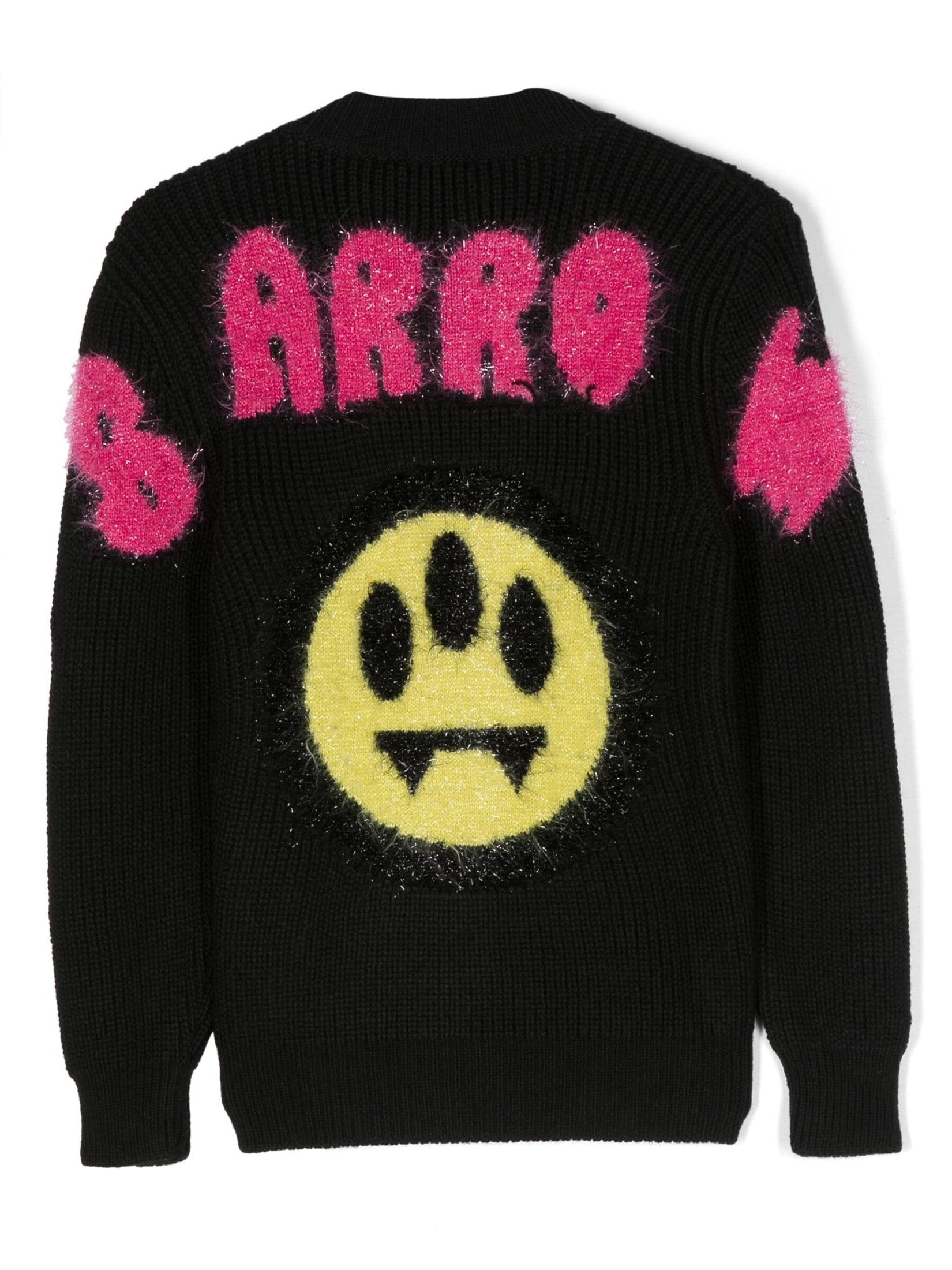 Barrow kids crew-neck intarsia-knit sweatshirt
