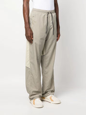 Elasticated-waist ripstop track pants