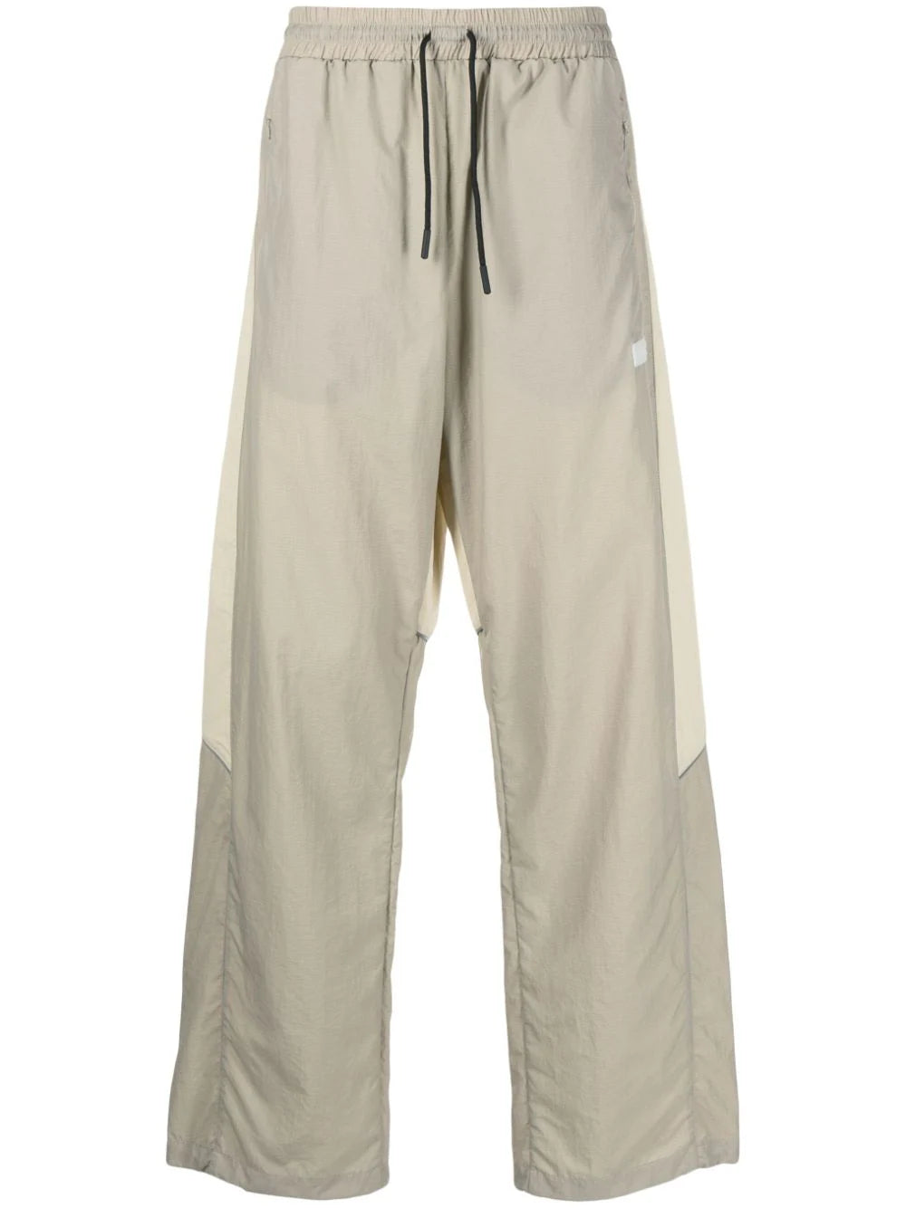 Elasticated-waist ripstop track pants