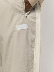Elasticated-waist ripstop track pants