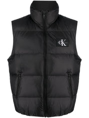 Calvin Klein logo-patch padded gilet