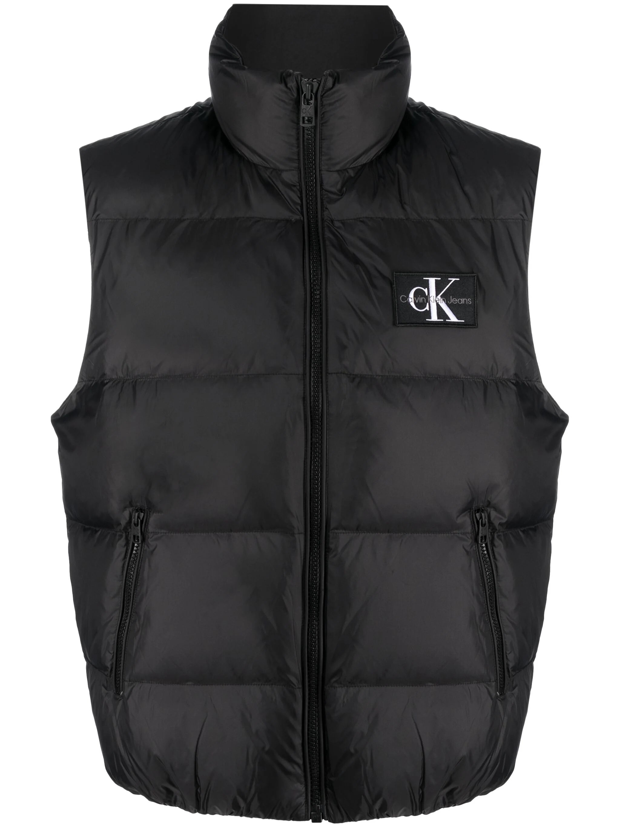 Calvin Klein logo-patch padded gilet