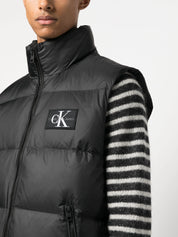 Calvin Klein logo-patch padded gilet
