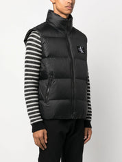 Calvin Klein logo-patch padded gilet
