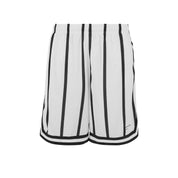 SMALL SIGN. STRIPED MESH SHORTS