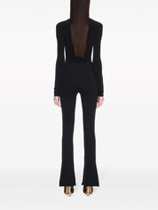 ليغينغز سوداء وبيضاء مقسومة أنيقة