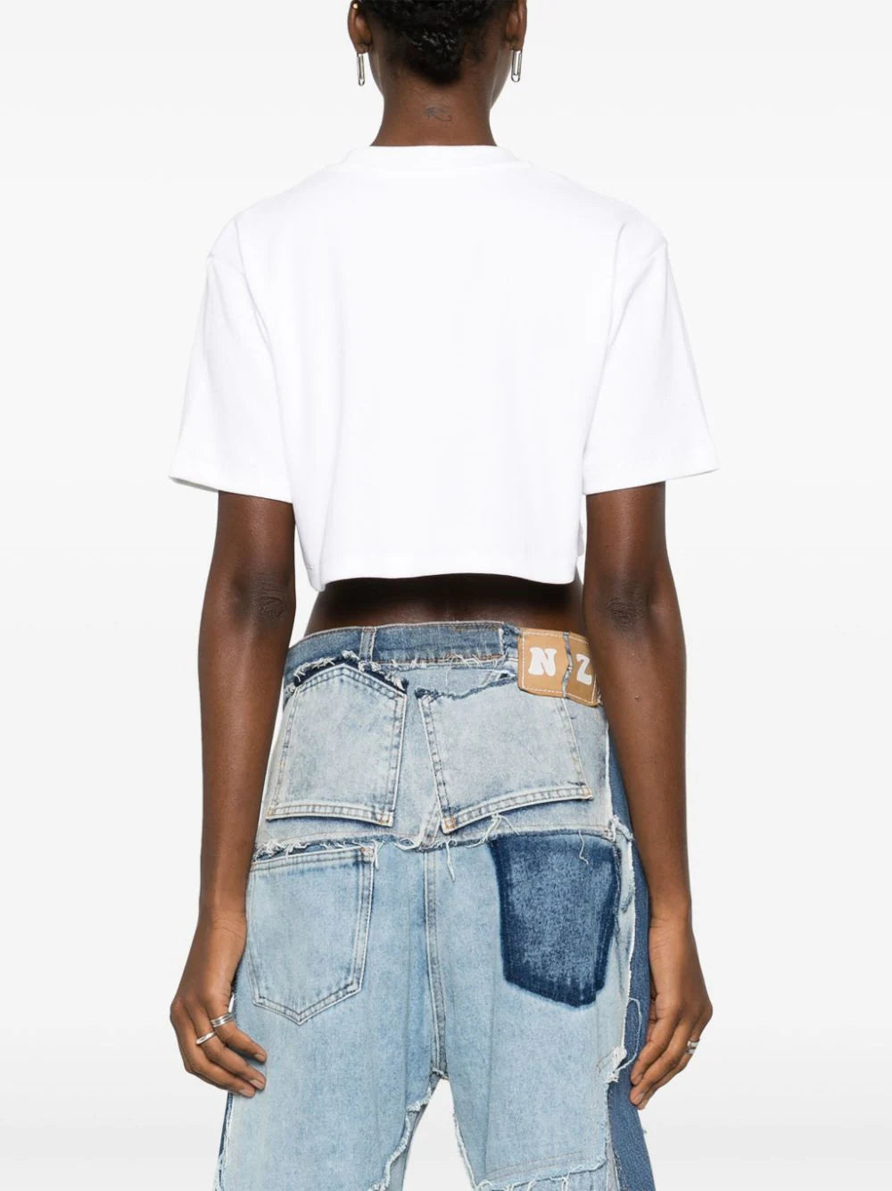 Off-Stamp cropped T-shirt