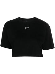 Off-Stamp cropped T-shirt