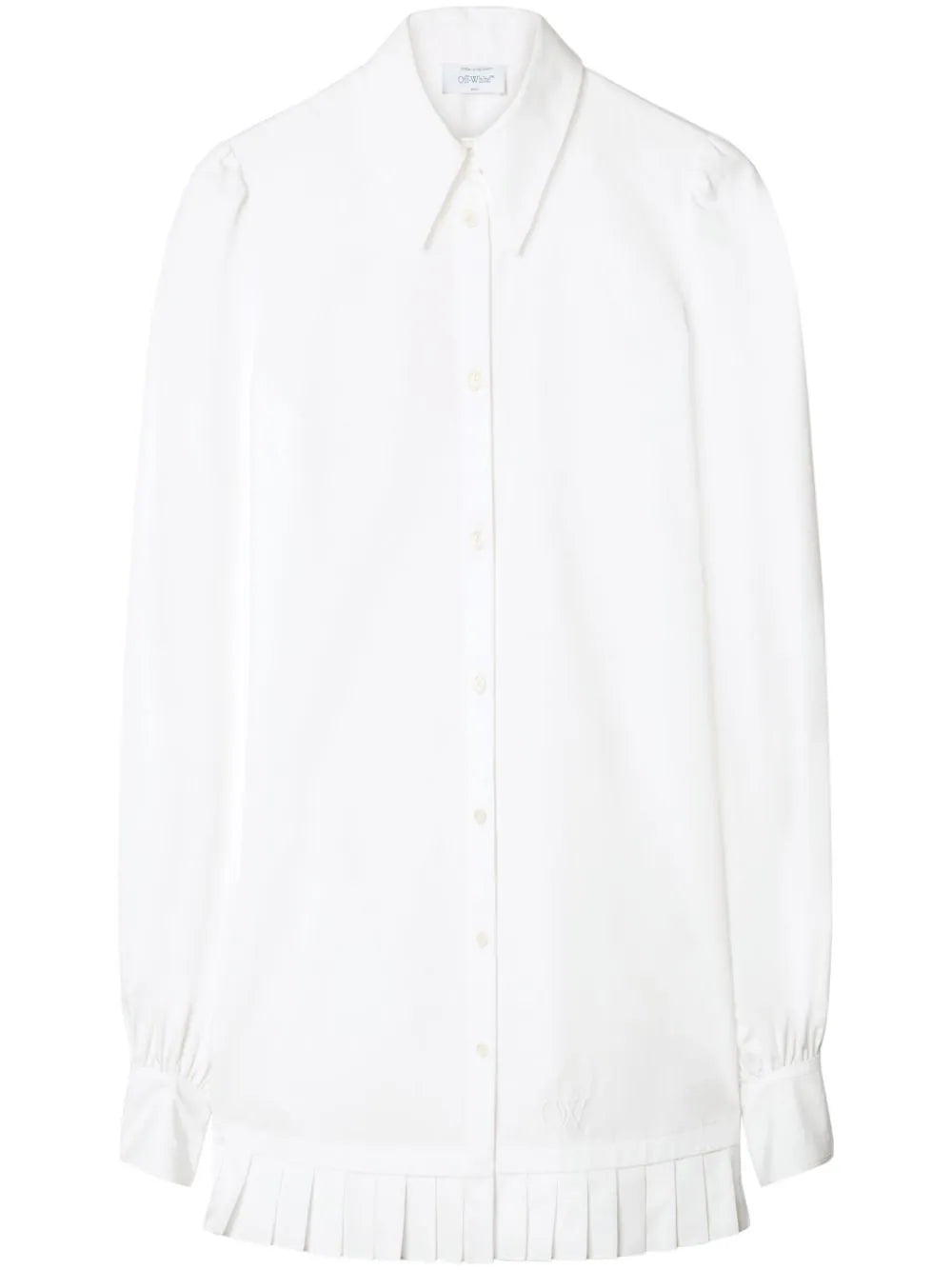 poplin pleated shirt dress