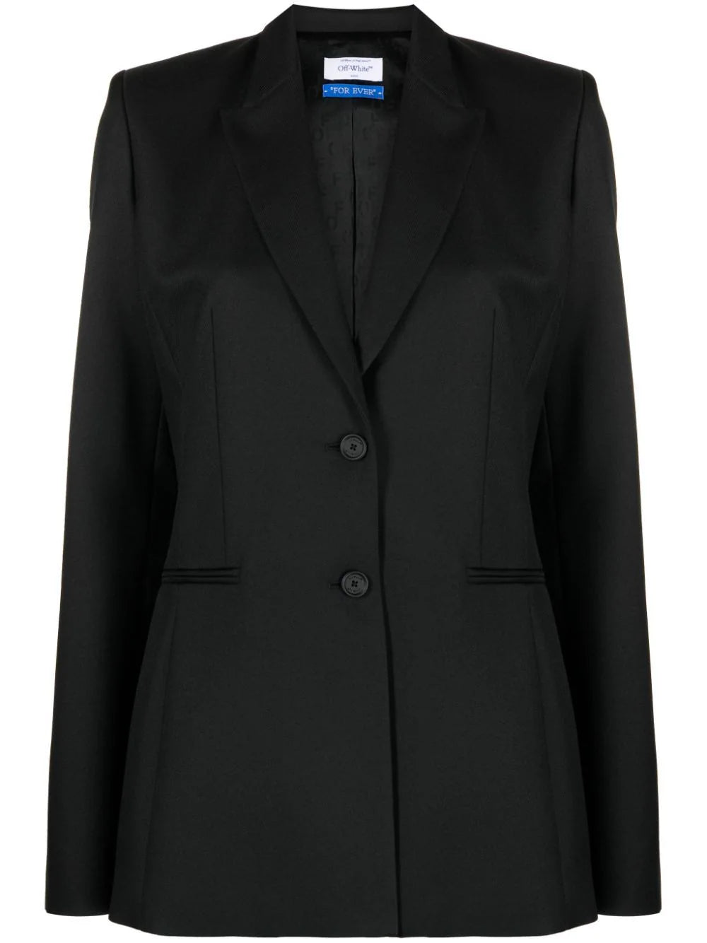 peak-lapels single-breasted blazer