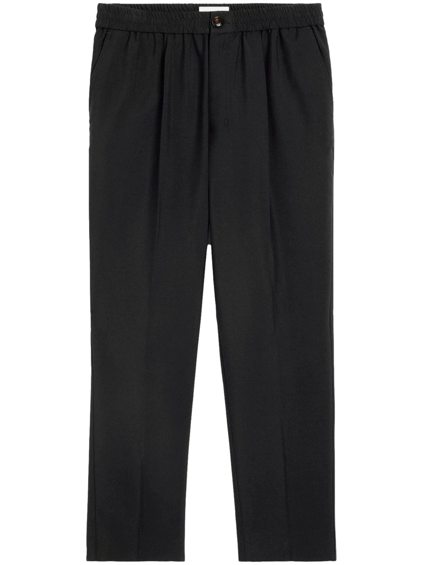 Ami paris cropped virgin wool tapered trousers