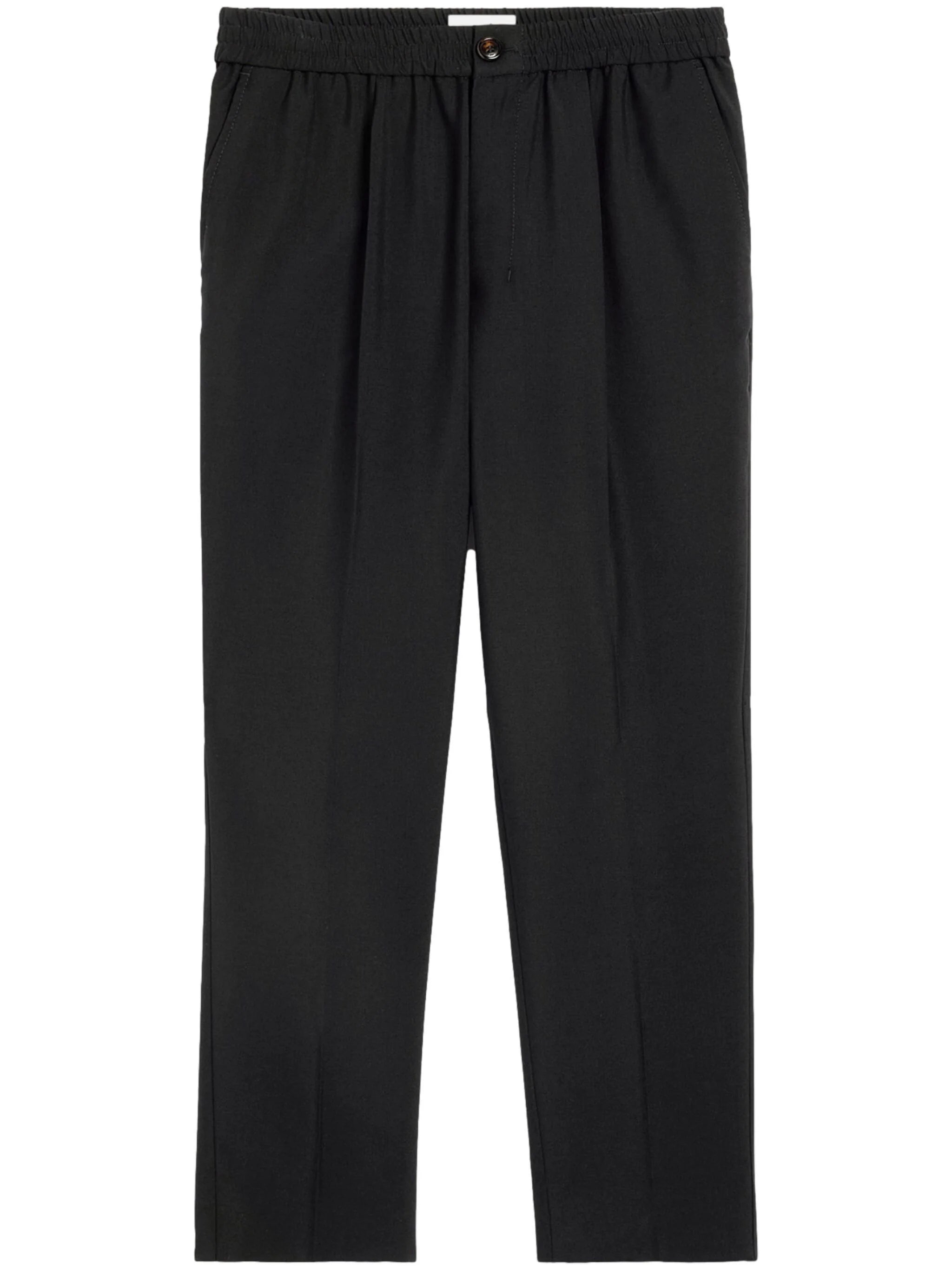 AMI Paris cropped virgin wool tapered trousers