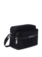 logo-print messenger bag