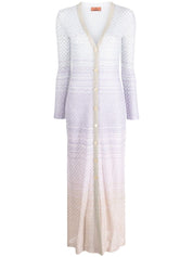MISSONI Sequin-embellished mesh maxi cardigan