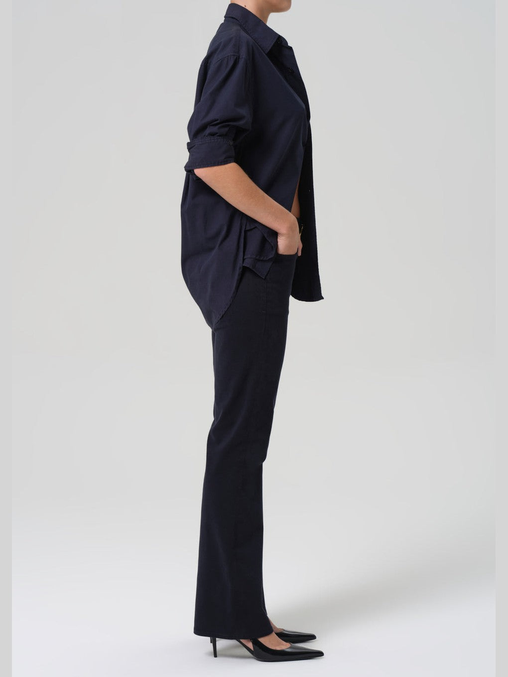 Genova low rise boot in navy