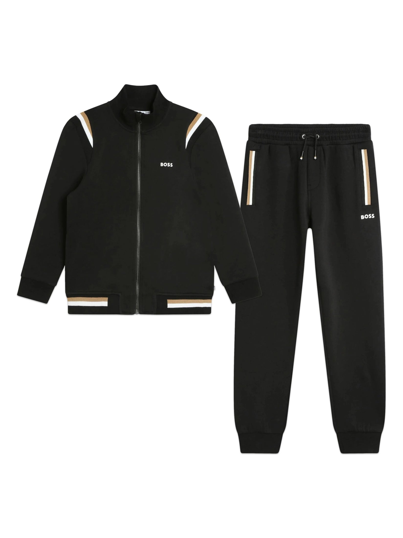 Boss kidswear cotton-blend tracksuit set