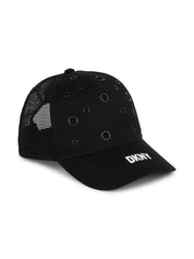 Logo-print eyelet-embellished cotton cap