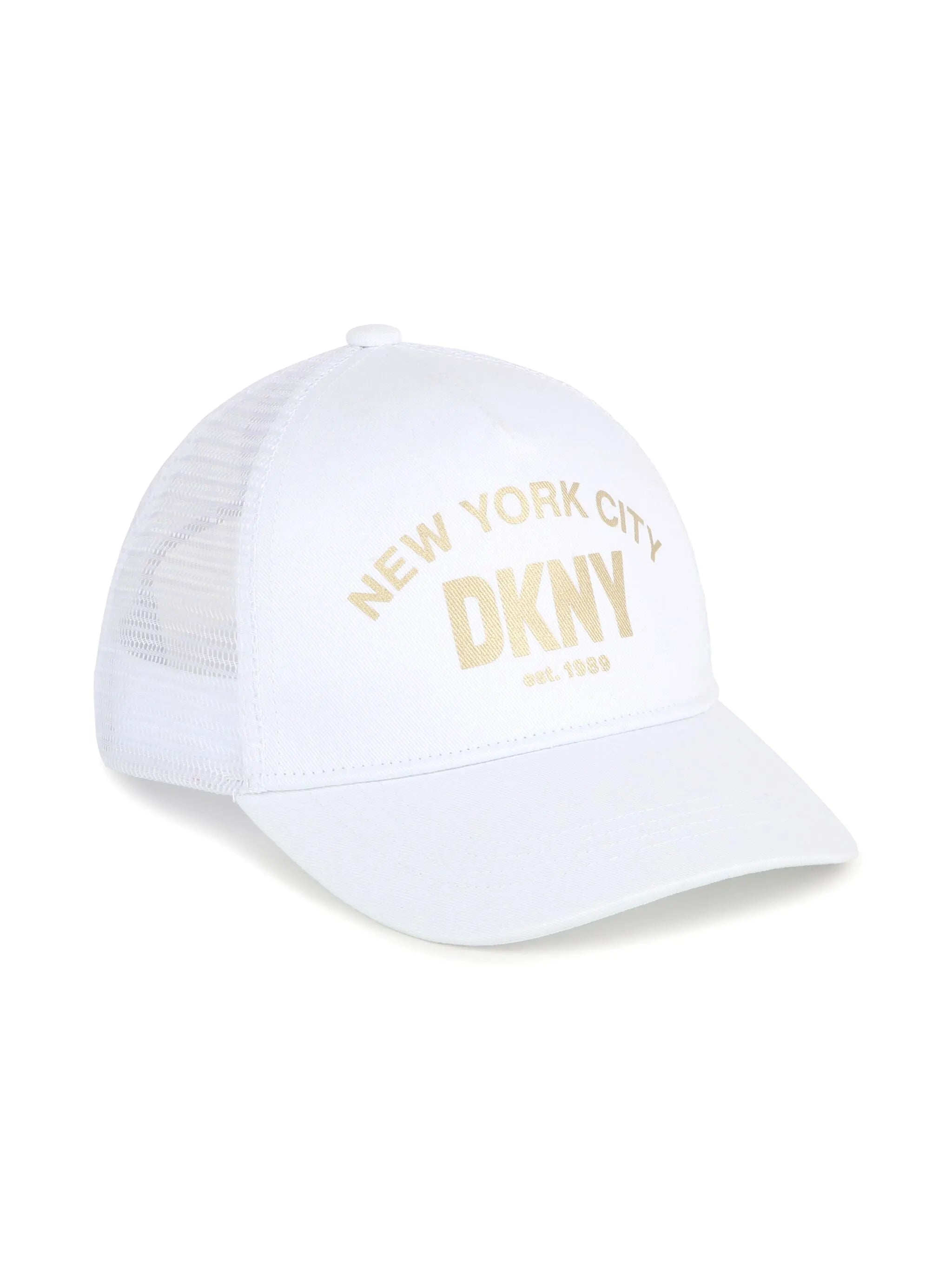 Dkny Kids foil logo-print cotton cap