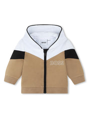 BOSS Kidswear logo-print cotton-blend tracksuit