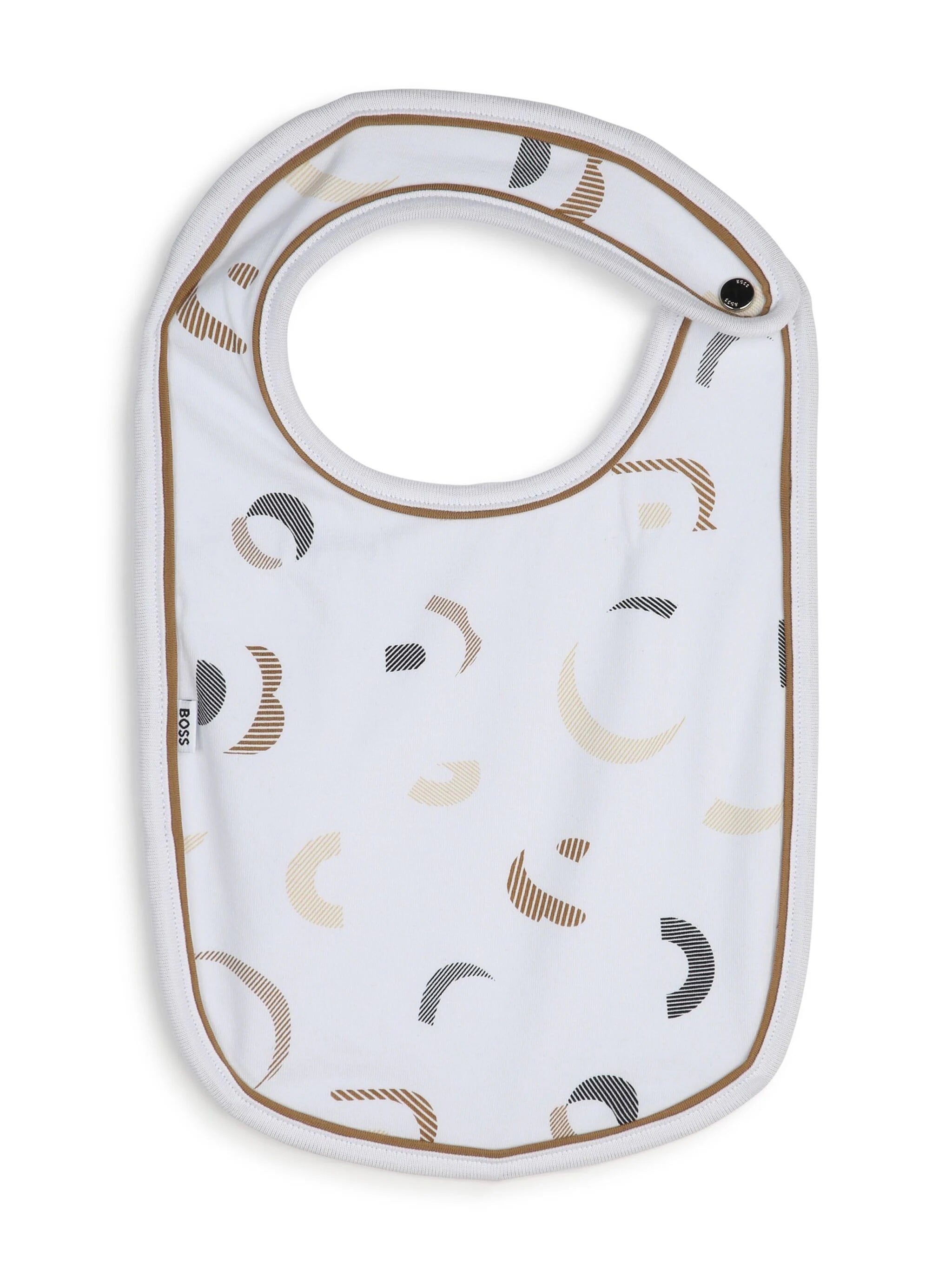 BOSS Kidswear logo-print cotton bibs (pack of three)