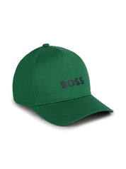 Logo-appliqué cotton cap