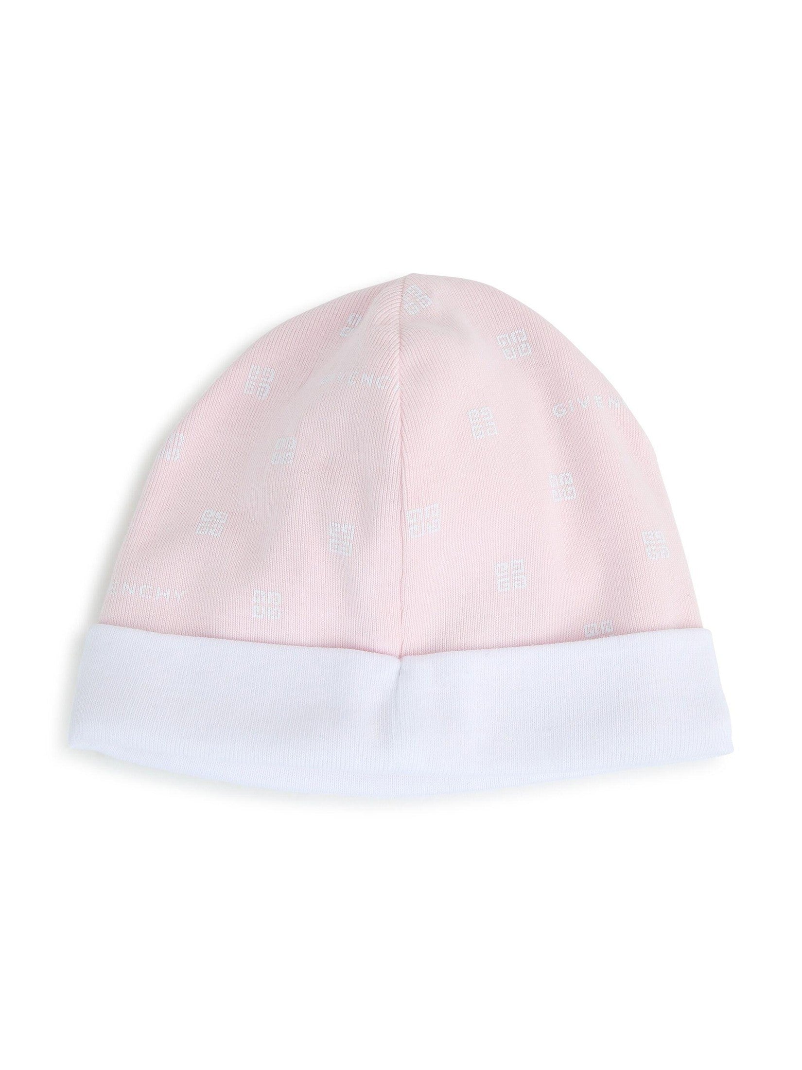 Givenchy kids 4g-print cotton beanie (set of two)