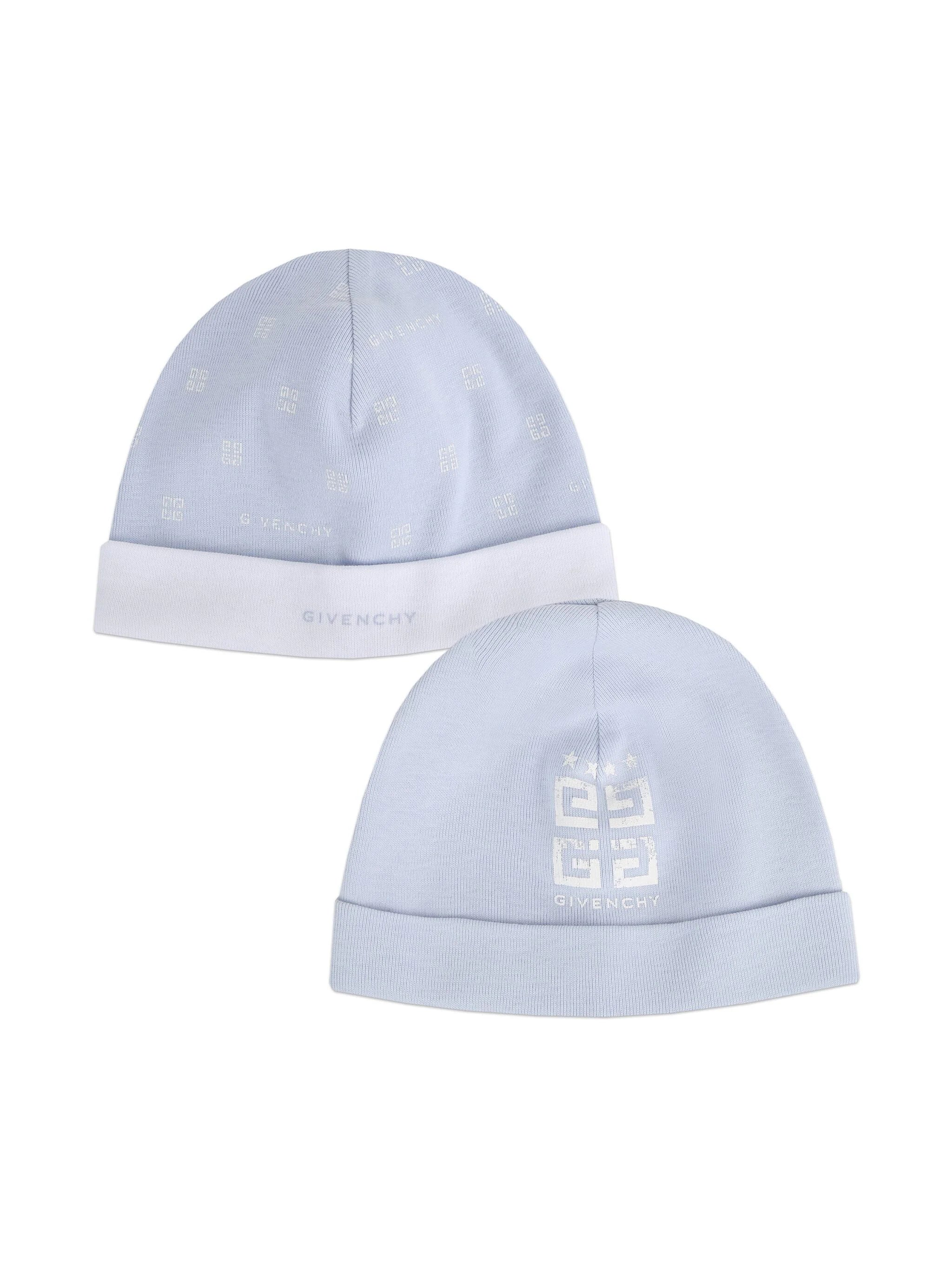 Givenchy Kids logo-print cotton hat (set of 2)