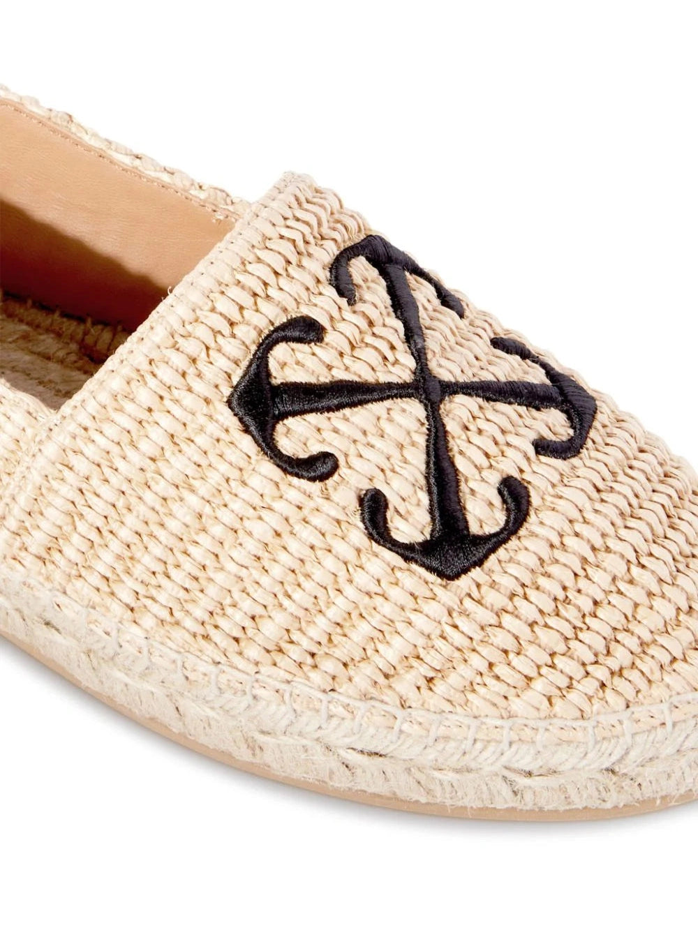 Arrow raffia espadrilles