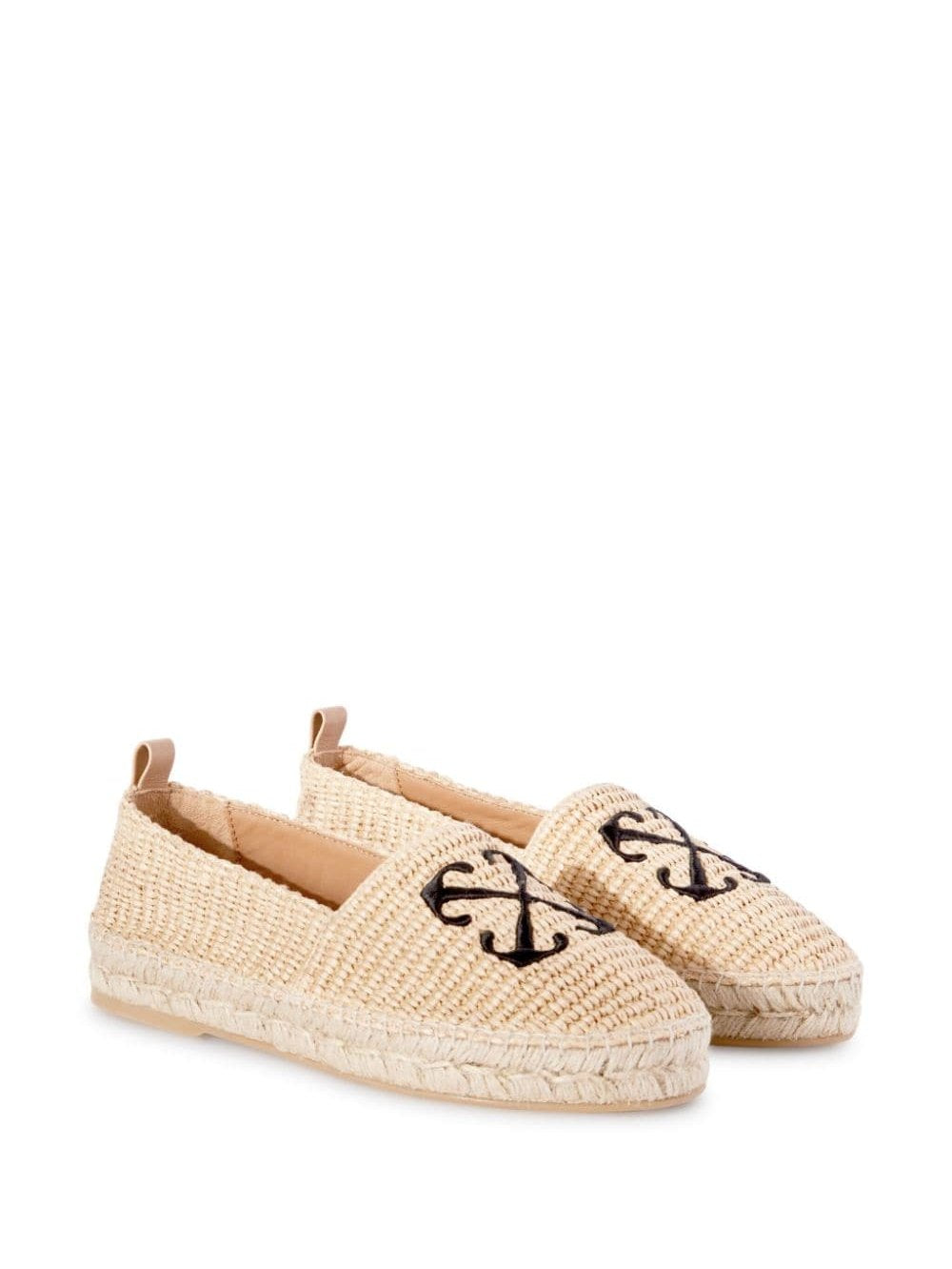 Arrow raffia espadrilles