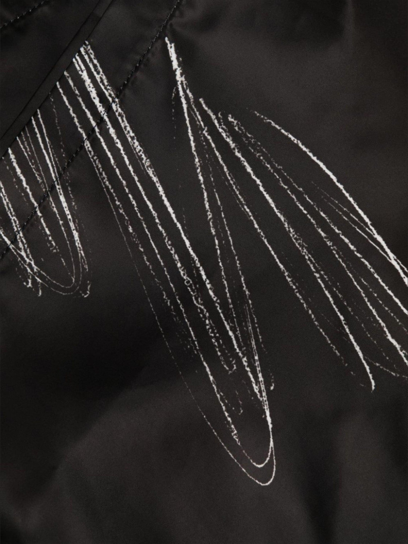 Scribble diags surfer swimsho black whit