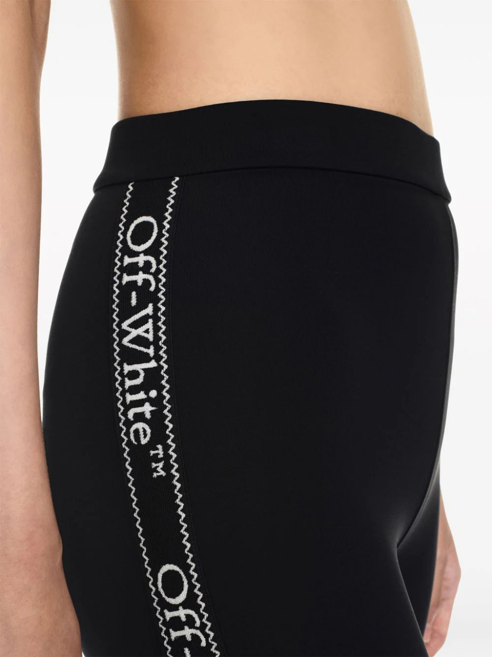 logo-tape high-waist leggings