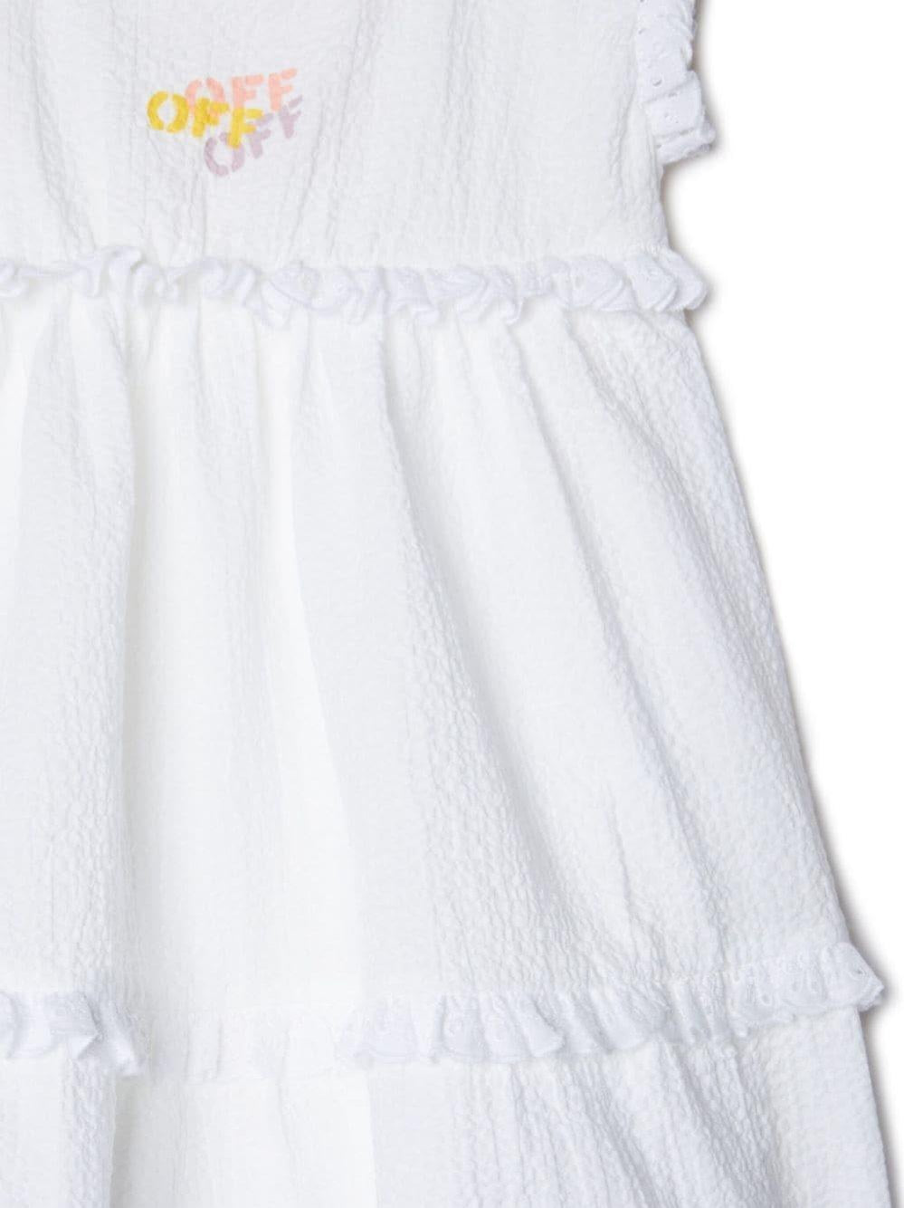 Off stamp ruffled dress